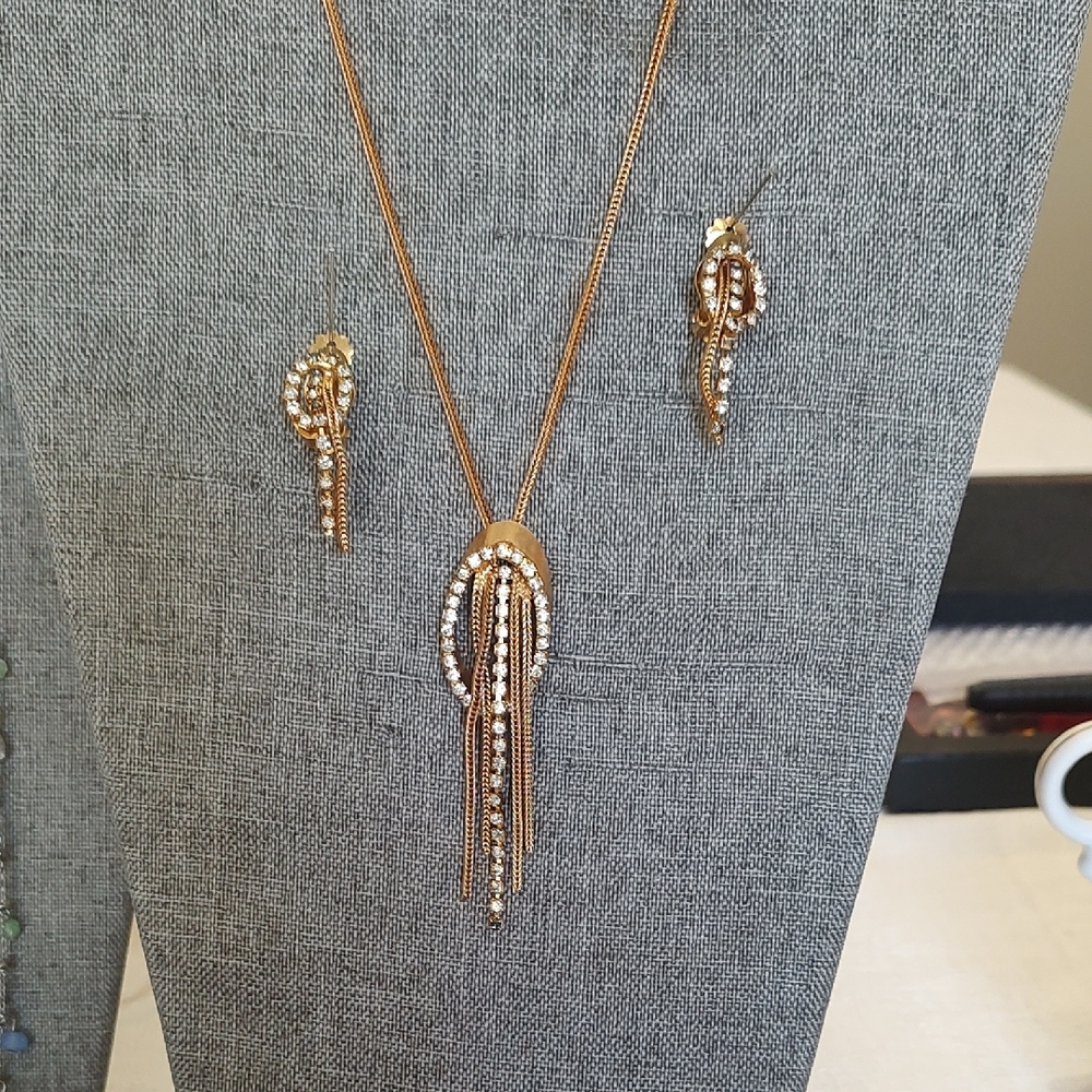 Vintage Two Piece Set Of Costume Jewelry